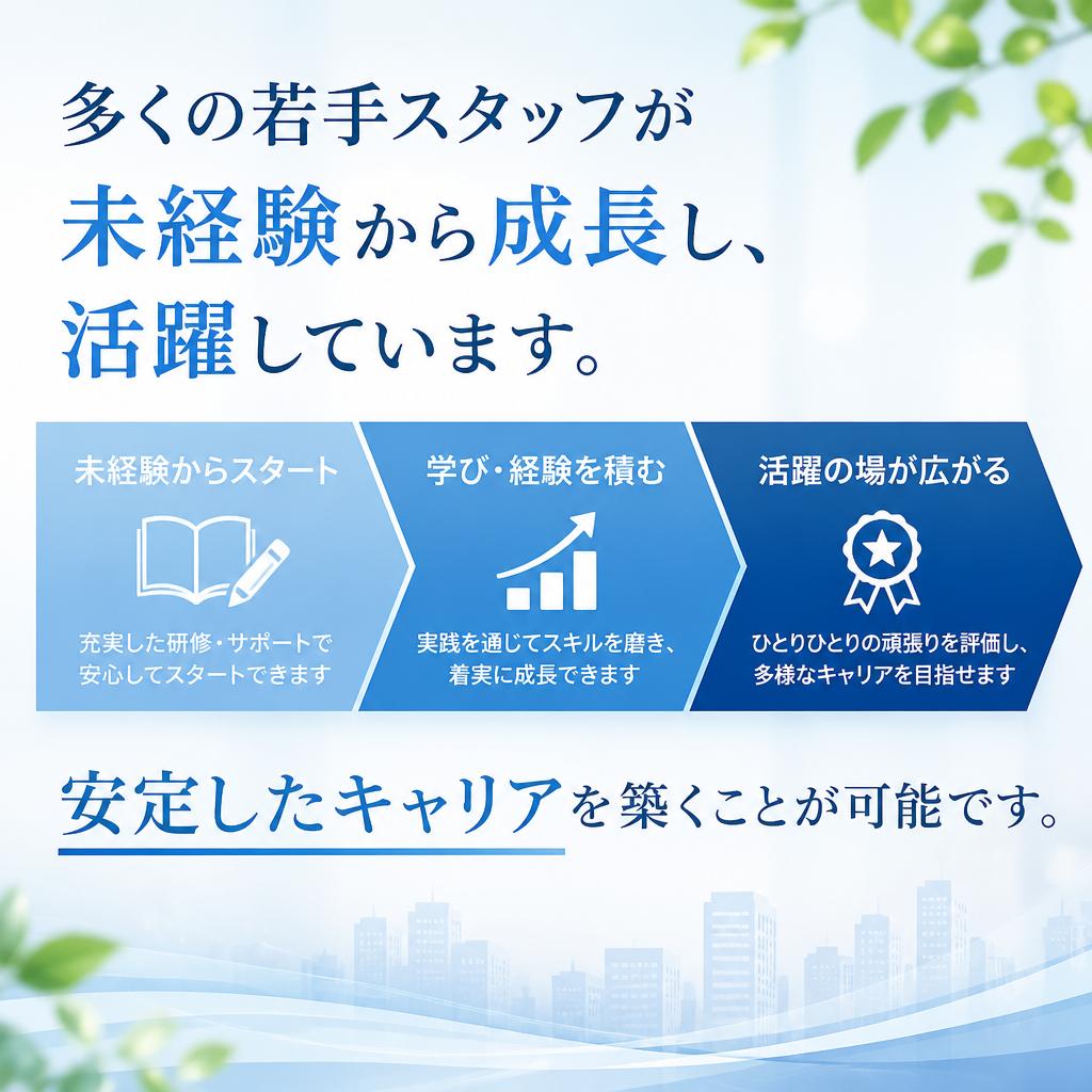 若手スタッフの活躍とキャリアアップ